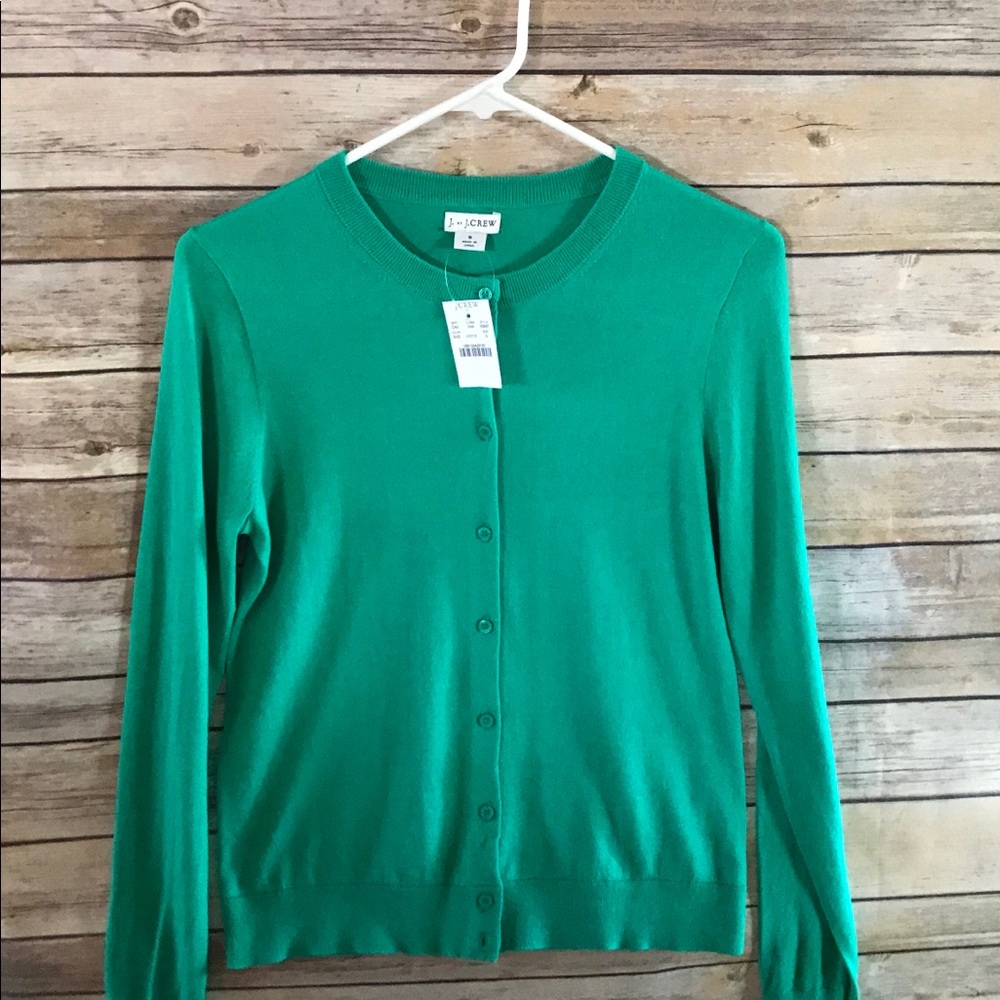 J Crew Cotton Caryn Cardigan Sweater